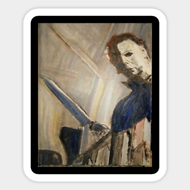 Michael Myers Sticker by Mike Nesloney Art